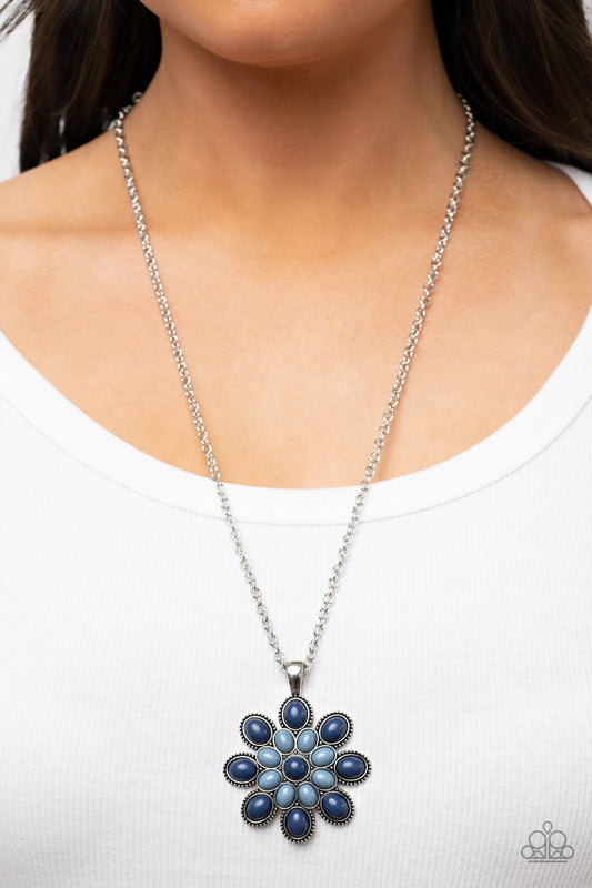 In the MEADOW of Nowhere - blue - Paparazzi necklace