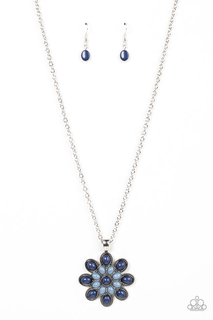 In the MEADOW of Nowhere - blue - Paparazzi necklace