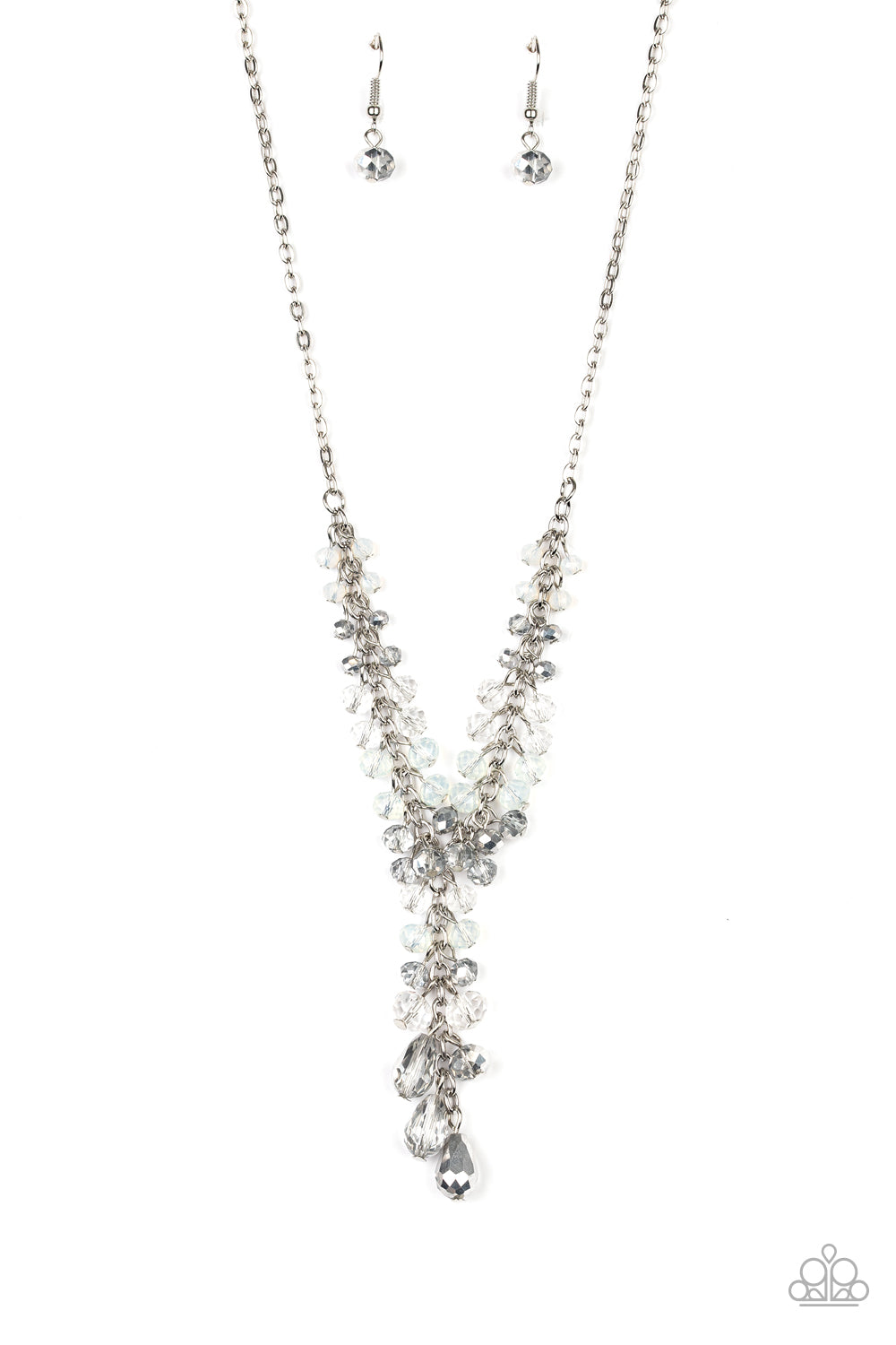 Iridescent Illumination - silver - Paparazzi necklace