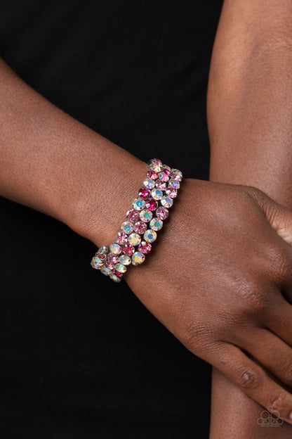 Iridescent Incantation - pink - Paparazzi bracelet