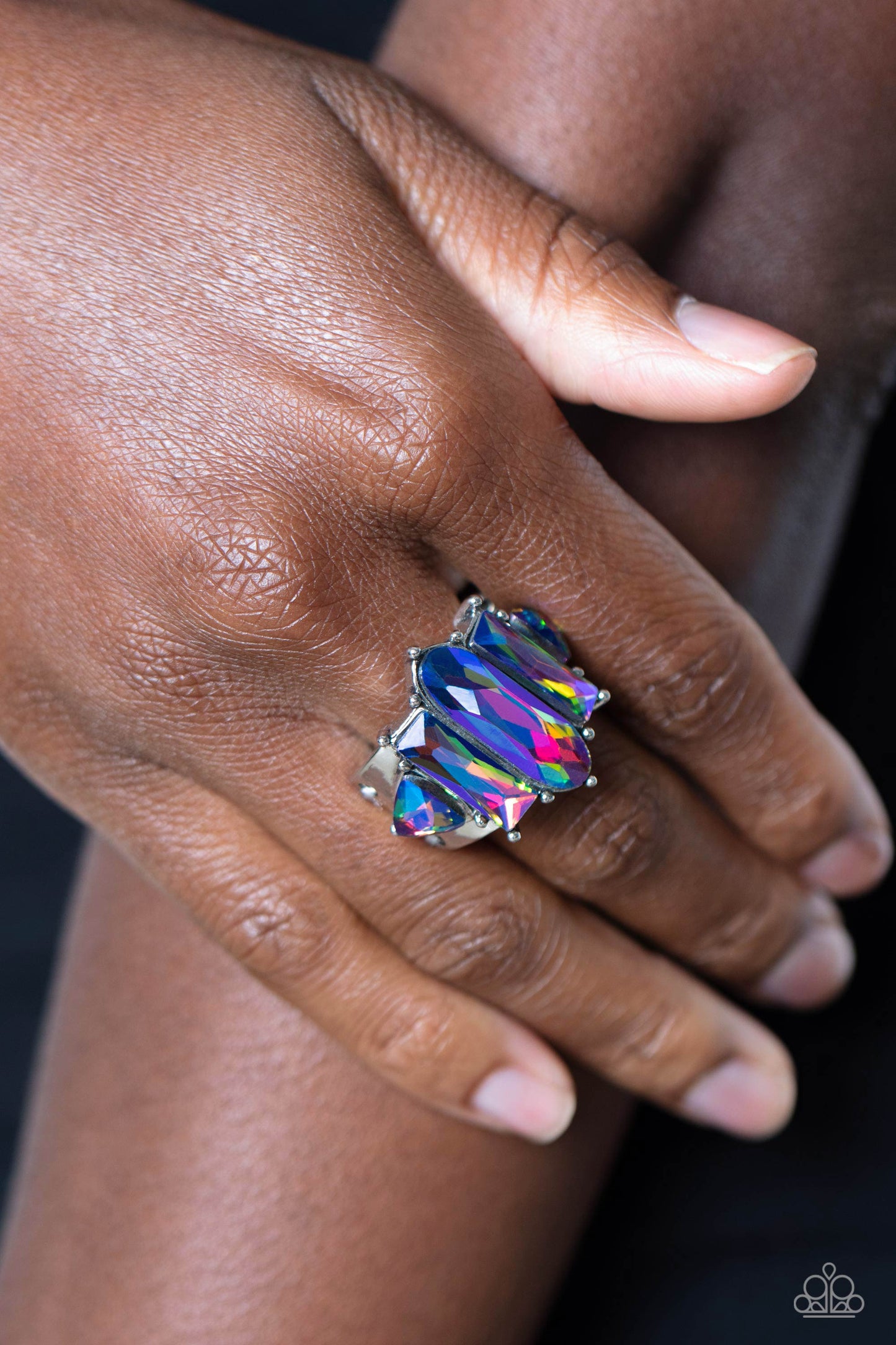Iridescently Interstellar - multi - Paparazzi ring