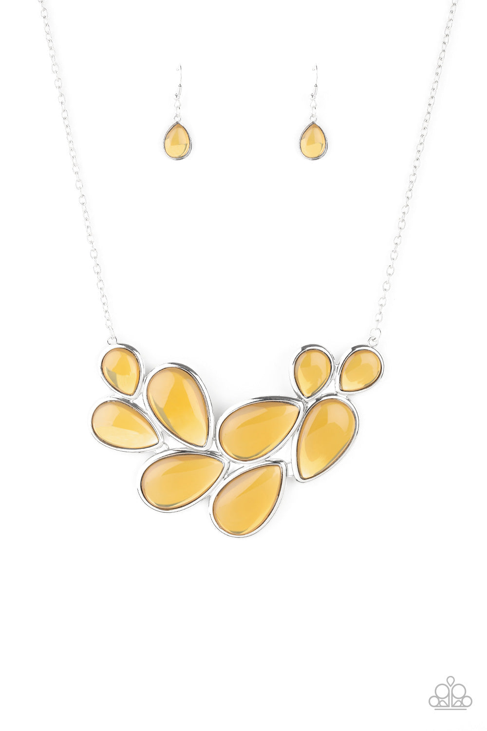 Iridescently Irresistible - yellow - Paparazzi necklace
