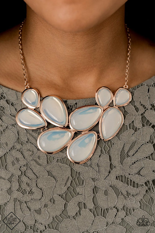 Iridescently Irresistible-copper-Paparazzi necklace