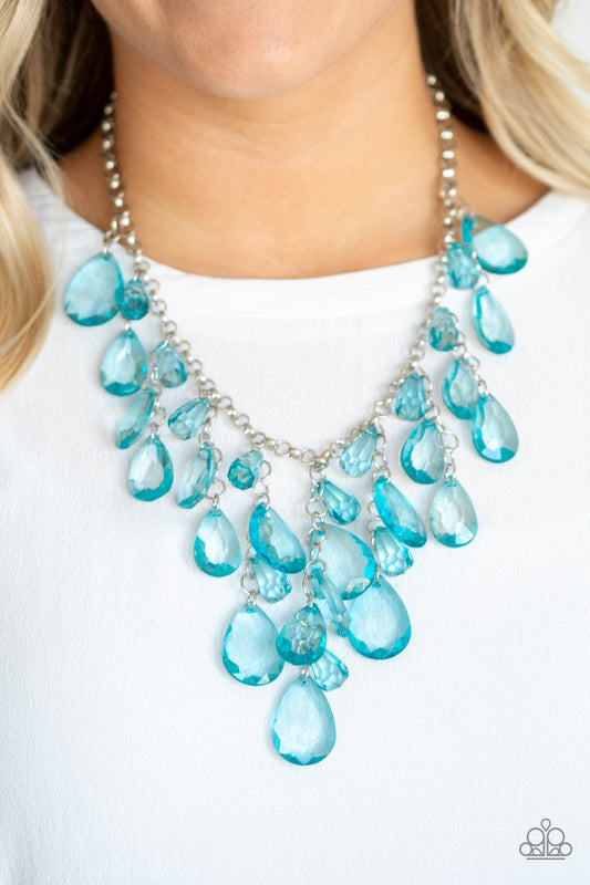 Irresistible Iridescence-blue-Paparazzi necklace