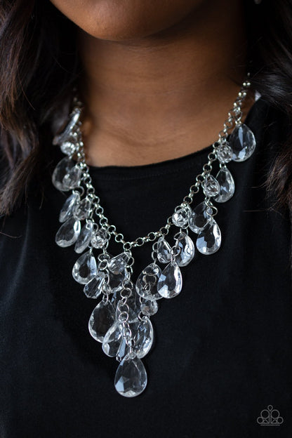 Irresistible Iridescence-white-Paparazzi necklace