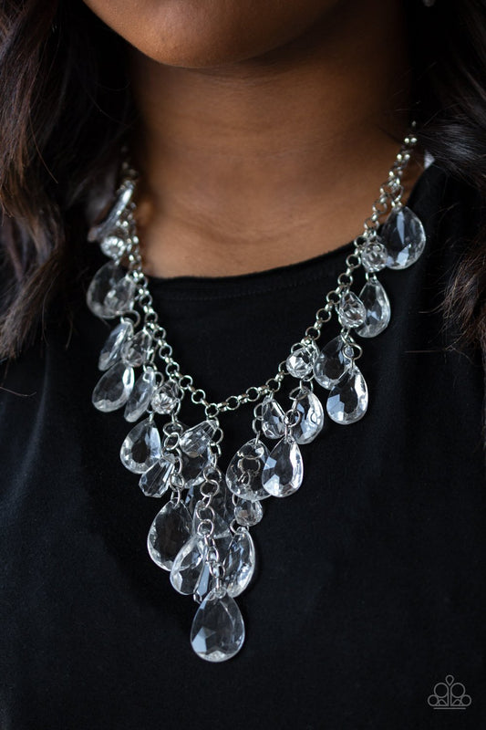 Irresistible Iridescence-white-Paparazzi necklace