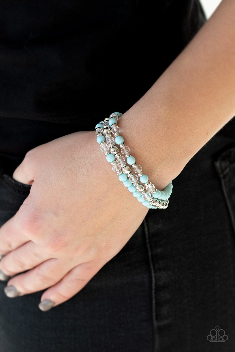 Irresistibly Irresistible-blue-Paparazzi bracelet