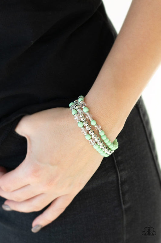 Irresistibly Irresistible-green-Paparazzi bracelet