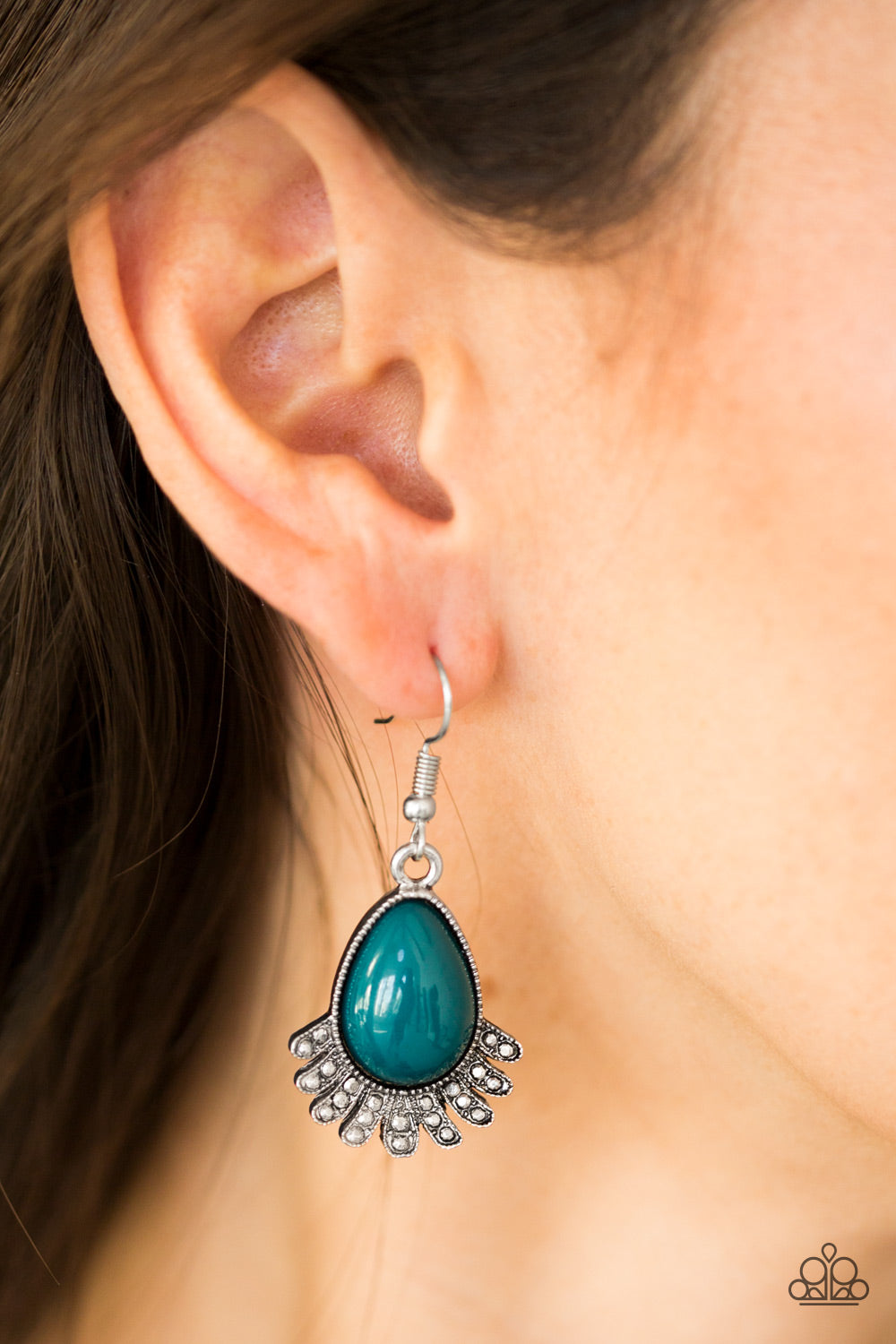 Island Inspiration - Blue - Paparazzi earrings