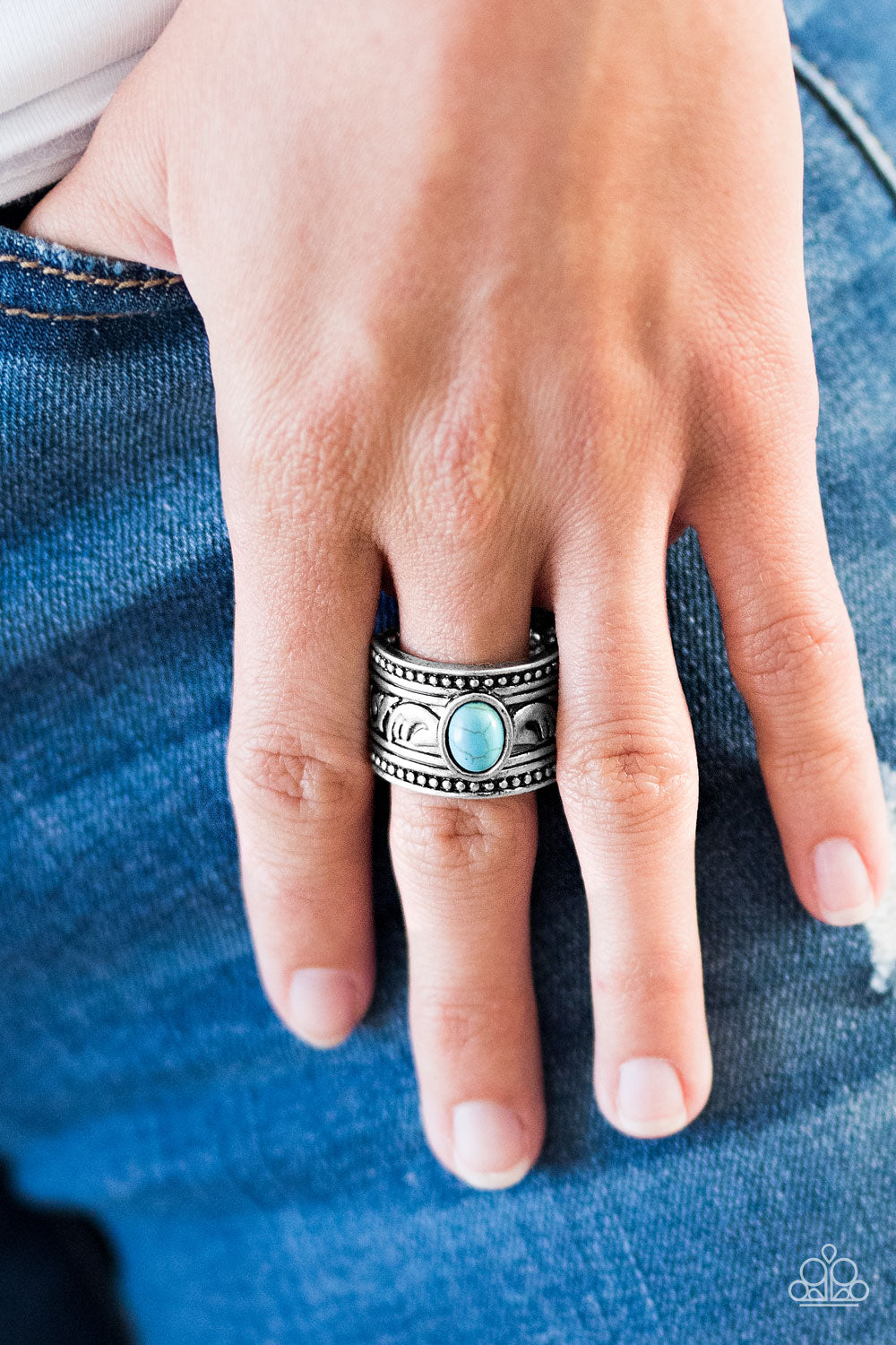 Island Princess - blue - Paparazzi ring