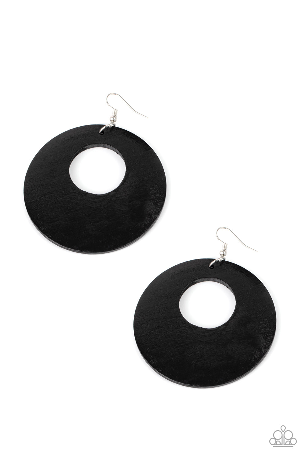 Island Hop - black - Paparazzi earrings