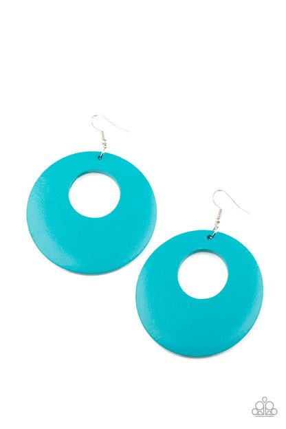 Island Hop - blue - Paparazzi earrings