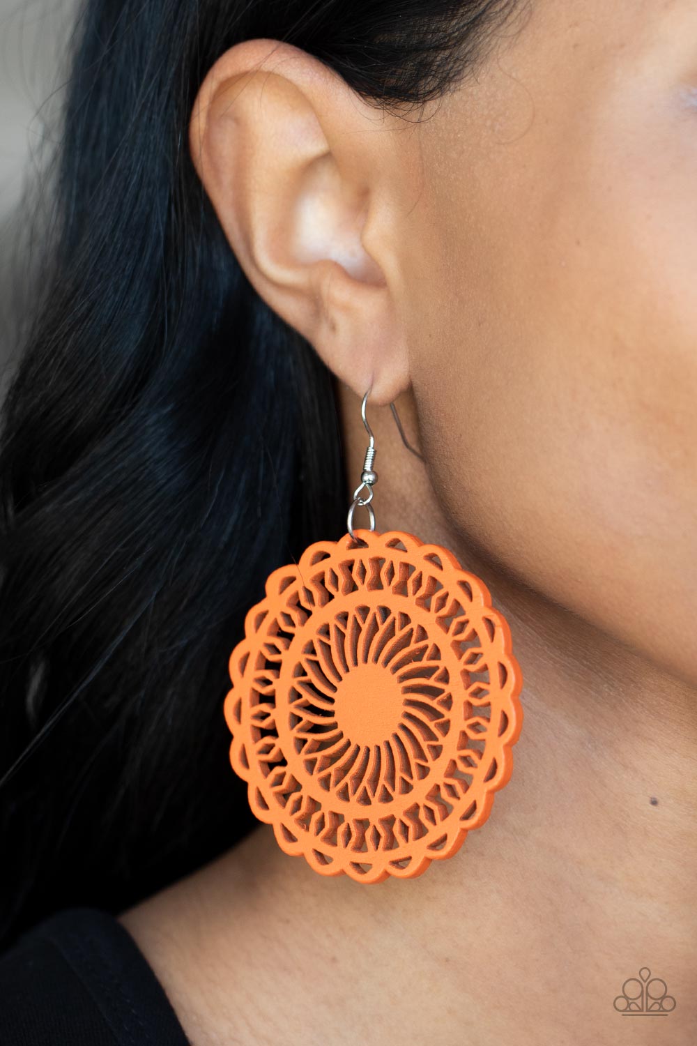Island Sun - orange - Paparazzi earrings