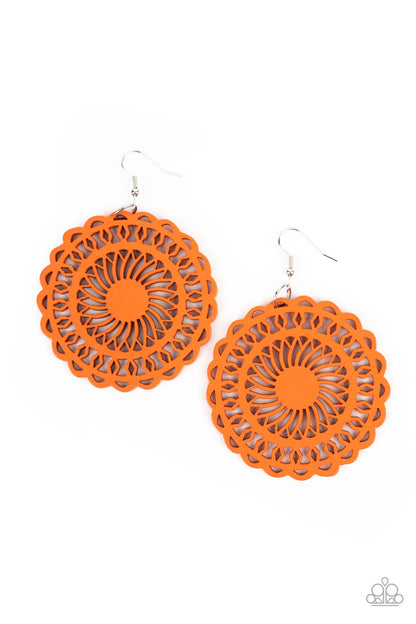 Island Sun - orange - Paparazzi earrings
