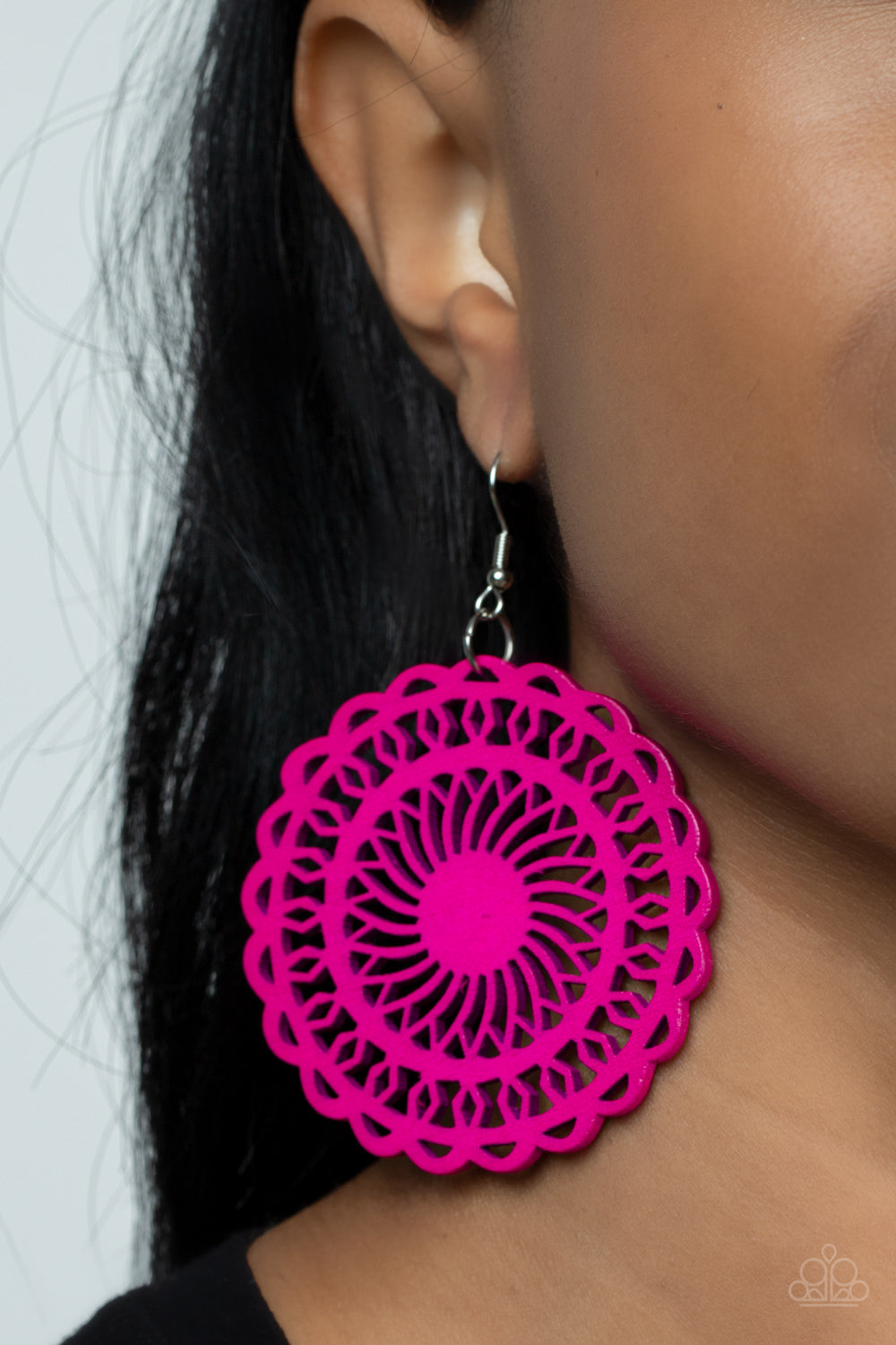 Island Sun - pink - Paparazzi earrings