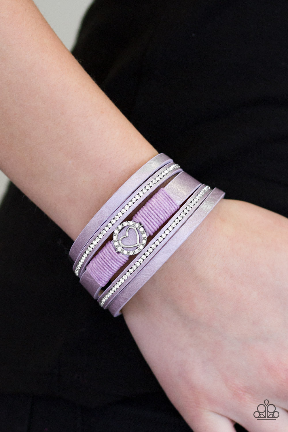 It Takes Heart - purple - Paparazzi bracelet
