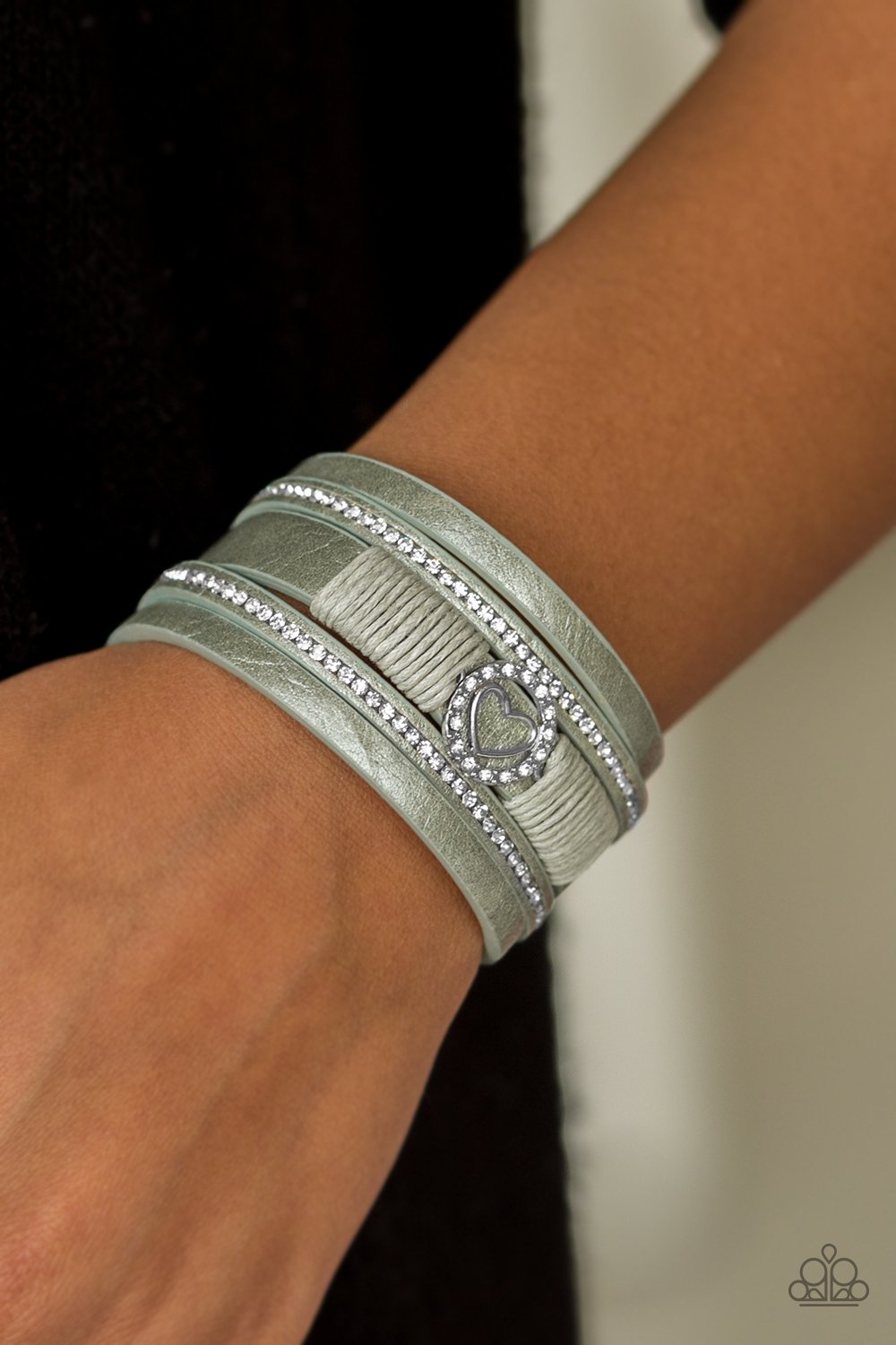 It Takes Heart - green - Paparazzi bracelet