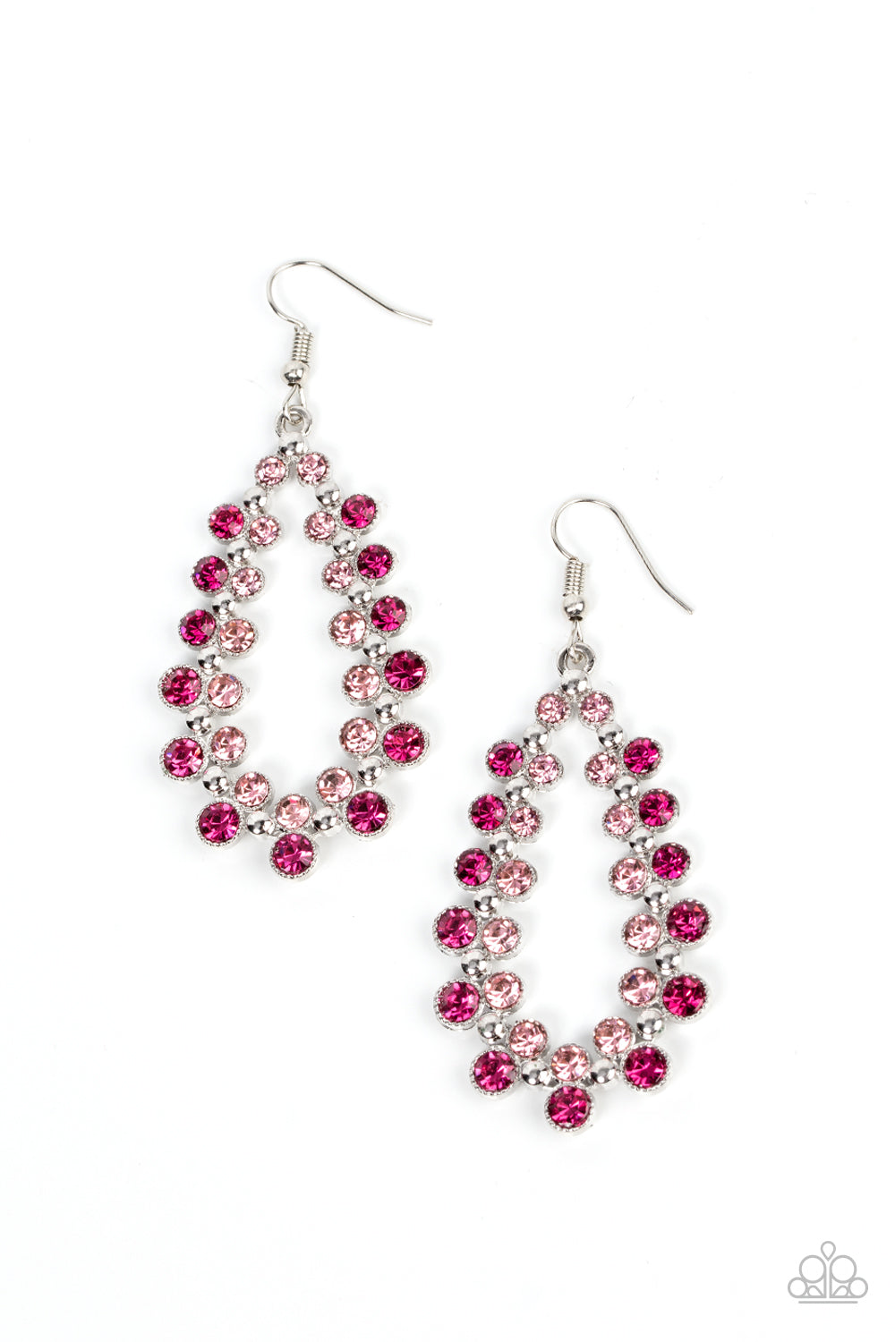 ​It's About to GLOW Down - pink - Paparazzi earrings