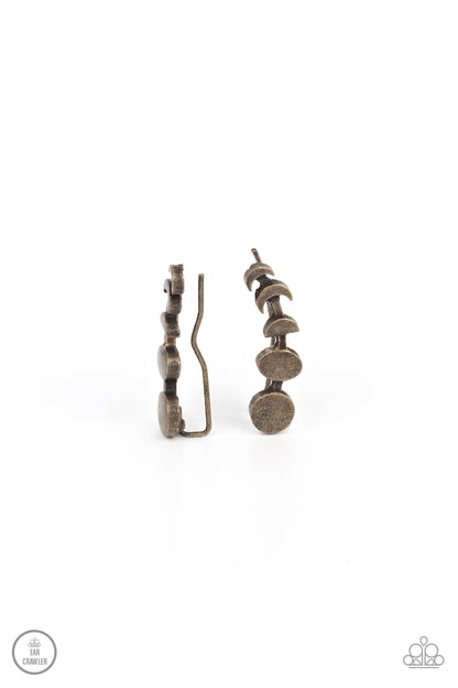 It's Just a Phase - brass - Paparazzi earrings