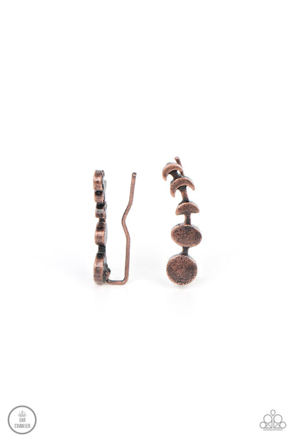 It's Just a Phase - copper - Paparazzi earrings
