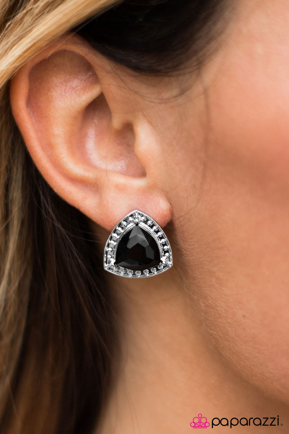 Its All About Etiquette - Black - Paparazzi earrings