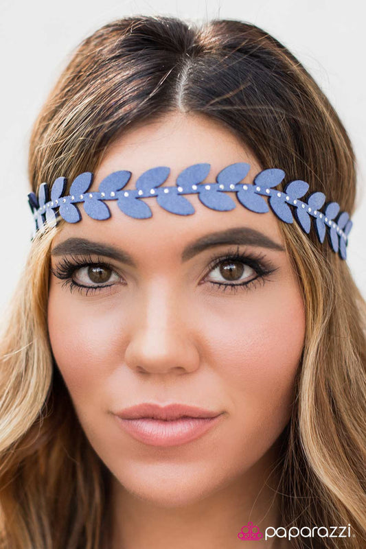 It's All Greek to Me - blue - Paparazzi headband