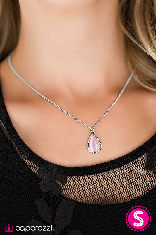 Its Raining GEMS - Pink - Paparazzi necklace