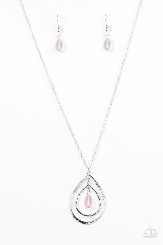 Its Raining Radiance - Pink - Paparazzi necklace