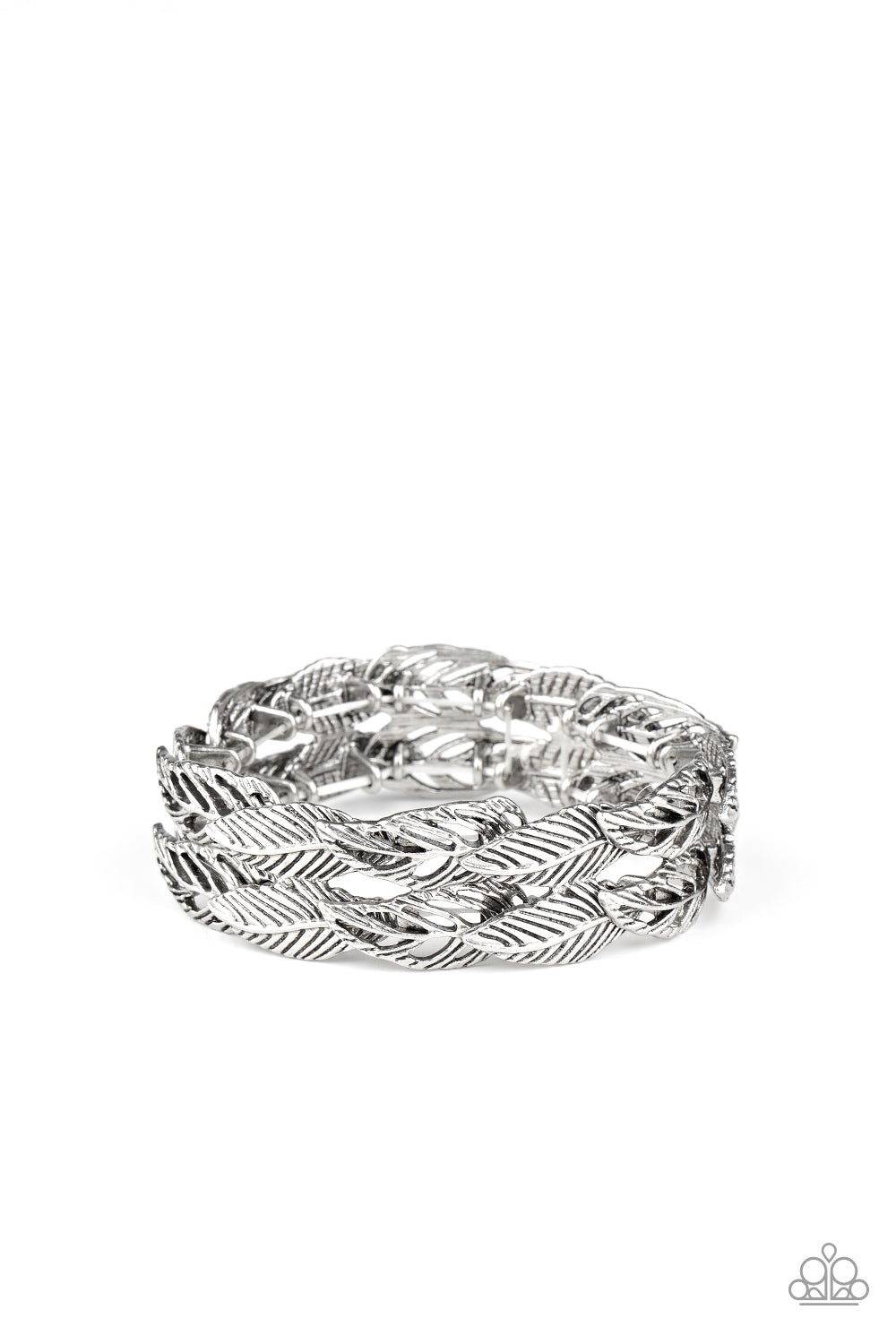 Its Five o FLOCK Somewhere - silver - Paparazzi bracelet
