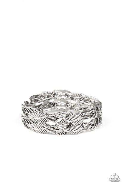 Its Five o FLOCK Somewhere - silver - Paparazzi bracelet
