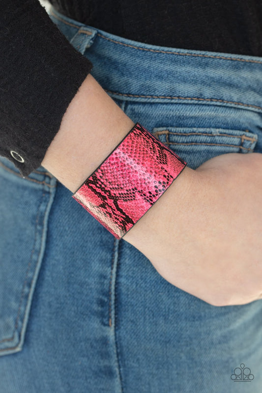 It's A Jungle Out There-pink-Paparazzi bracelet
