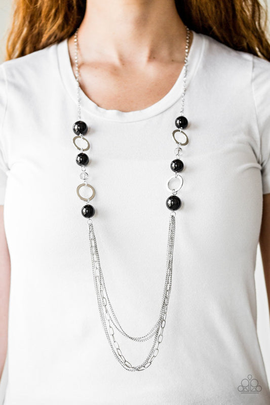 Its About SHOWTIME! - black - Paparazzi necklace