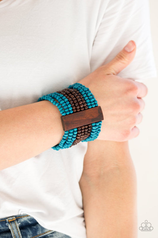 Jamaican Me Jam-blue-Paparazzi bracelet