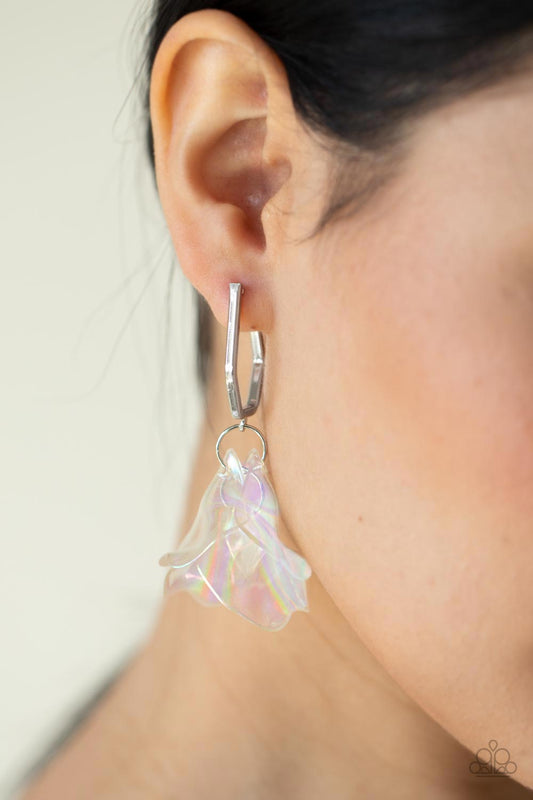 Jaw-Droppingly Jelly - silver - Paparazzi earrings