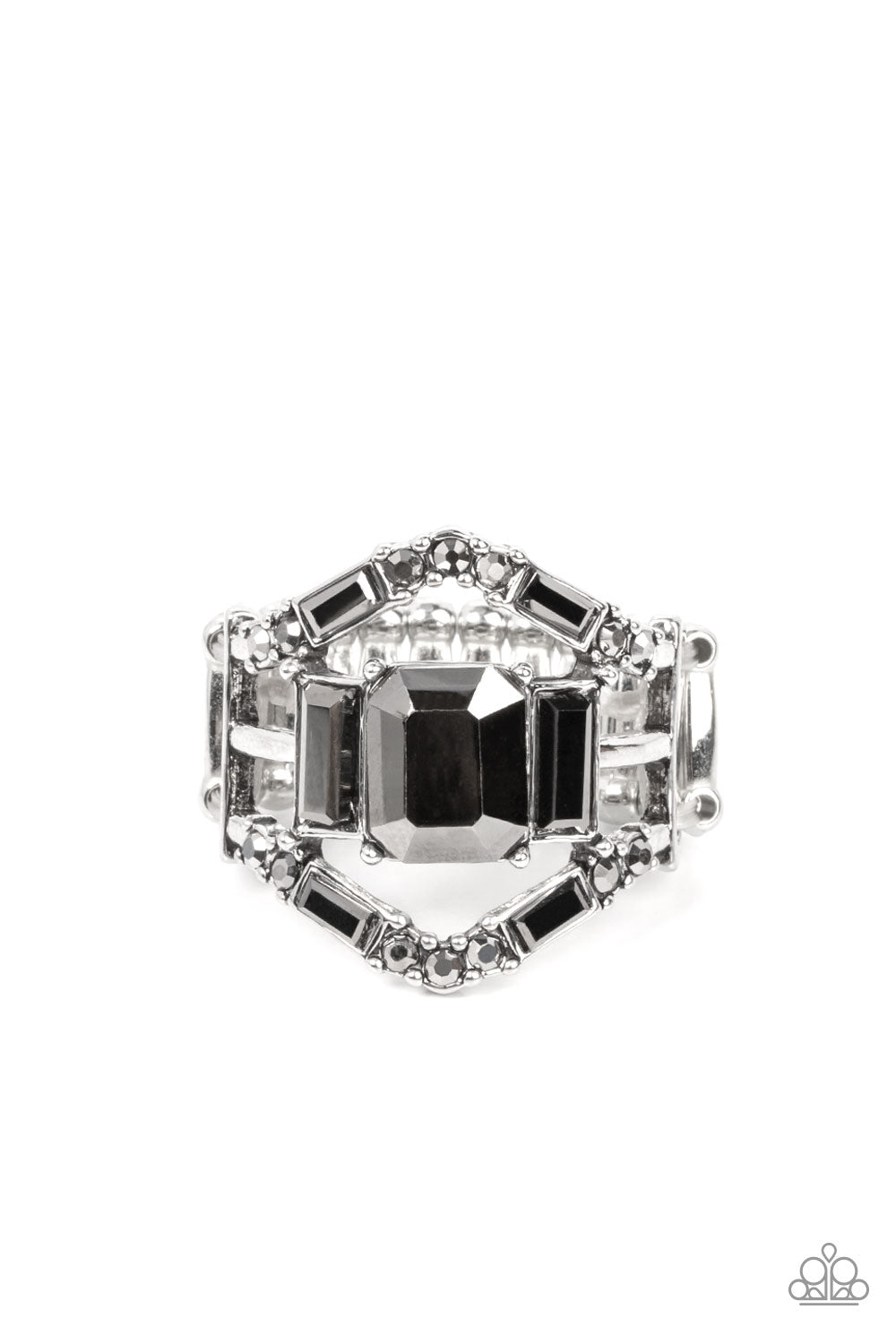 Jazzy Jewels - silver - Paparazzi ring