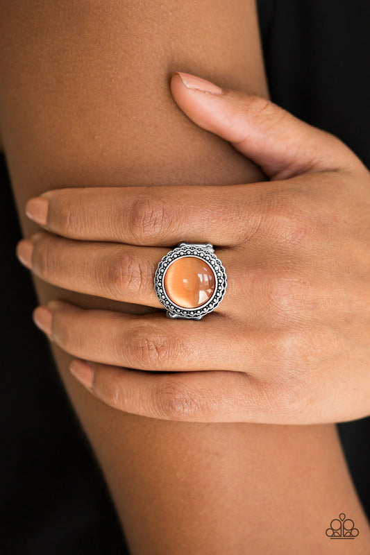 Jewel Pool - orange - Paparazzi ring