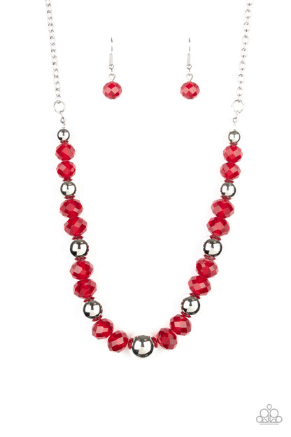 Jewel Jam - red - Paparazzi necklace