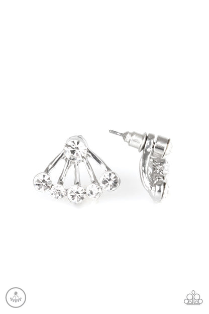 Jeweled Jubilee - white - Paparazzi earrings