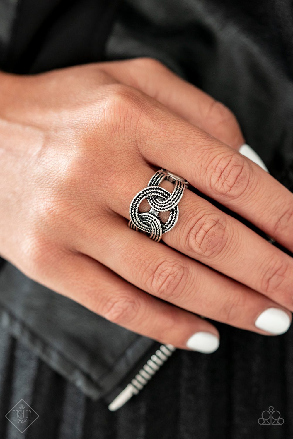 Join Forces - silver - Paparazzi ring