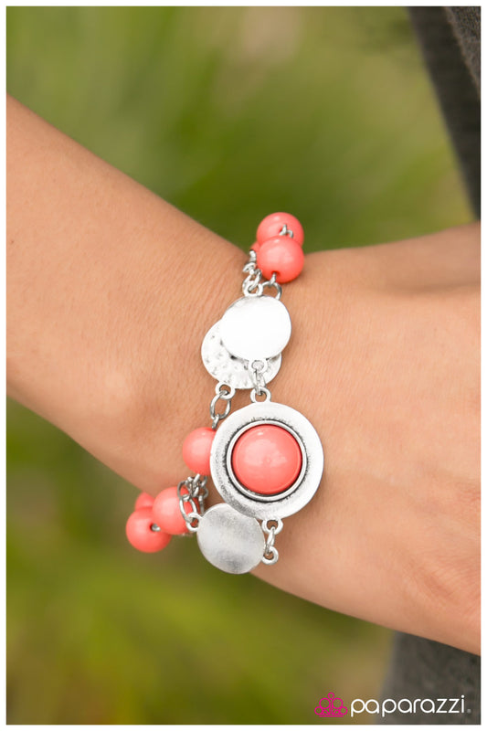 Journey West - Orange - Paparazzi bracelet