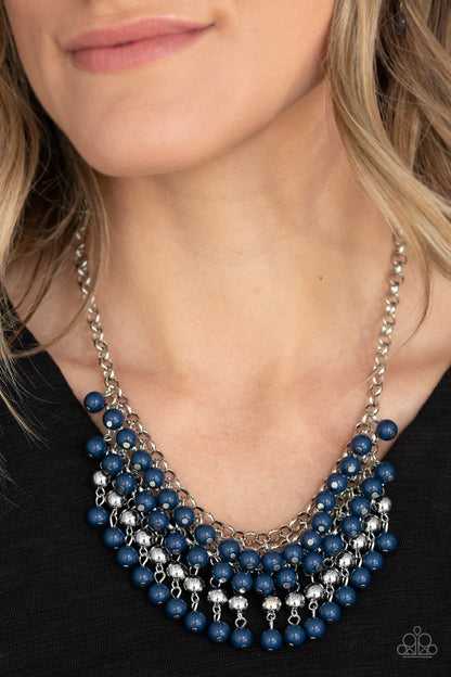 Jubilant Jingle-blue-Paparazzi necklace