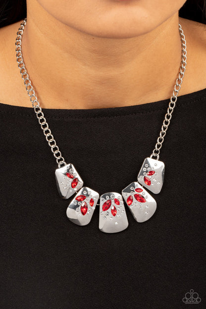 Jubilee Jingle - red - Paparazzi necklace