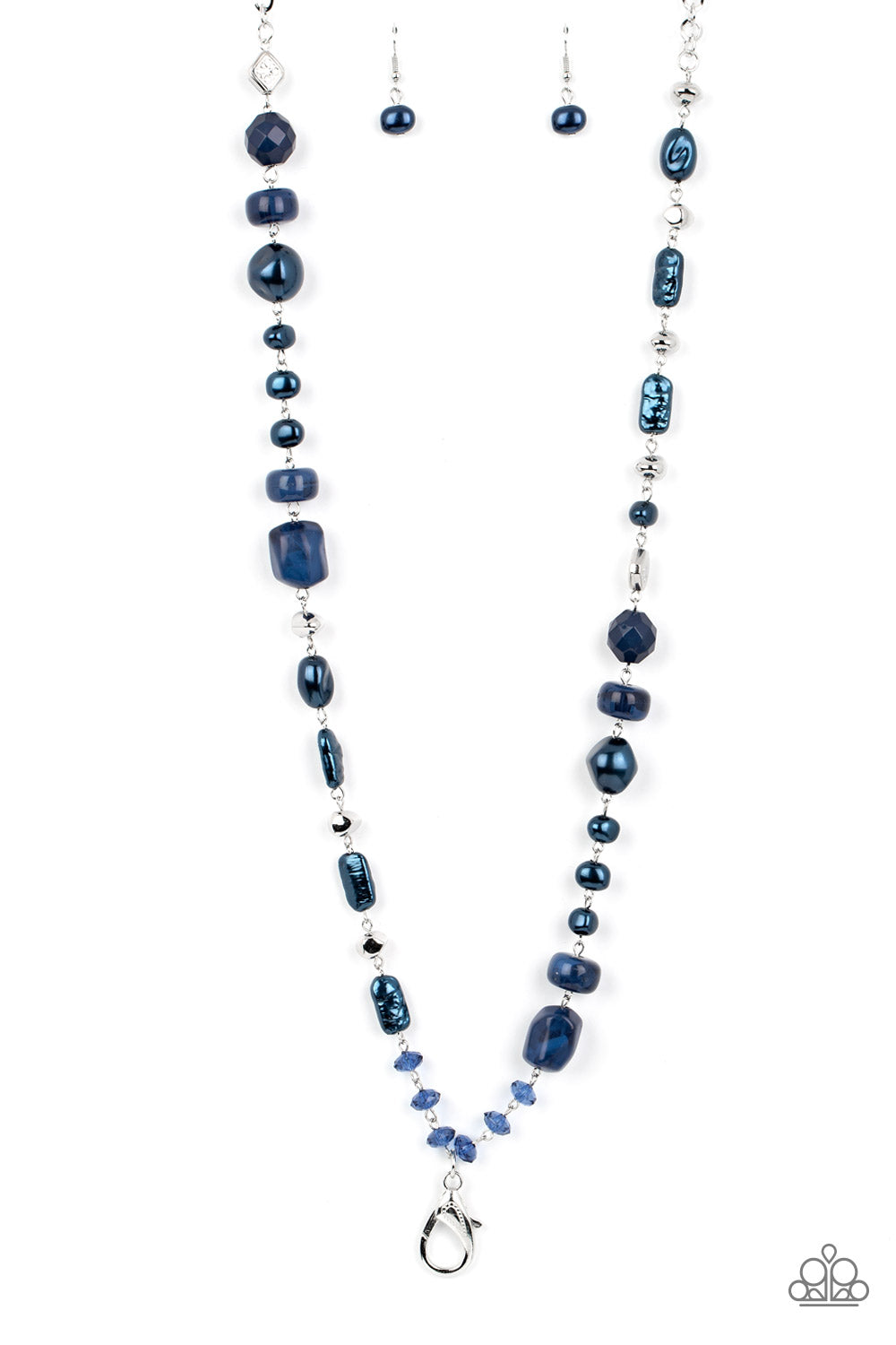 Juicy Gossip - blue - Paparazzi LANYARD necklace