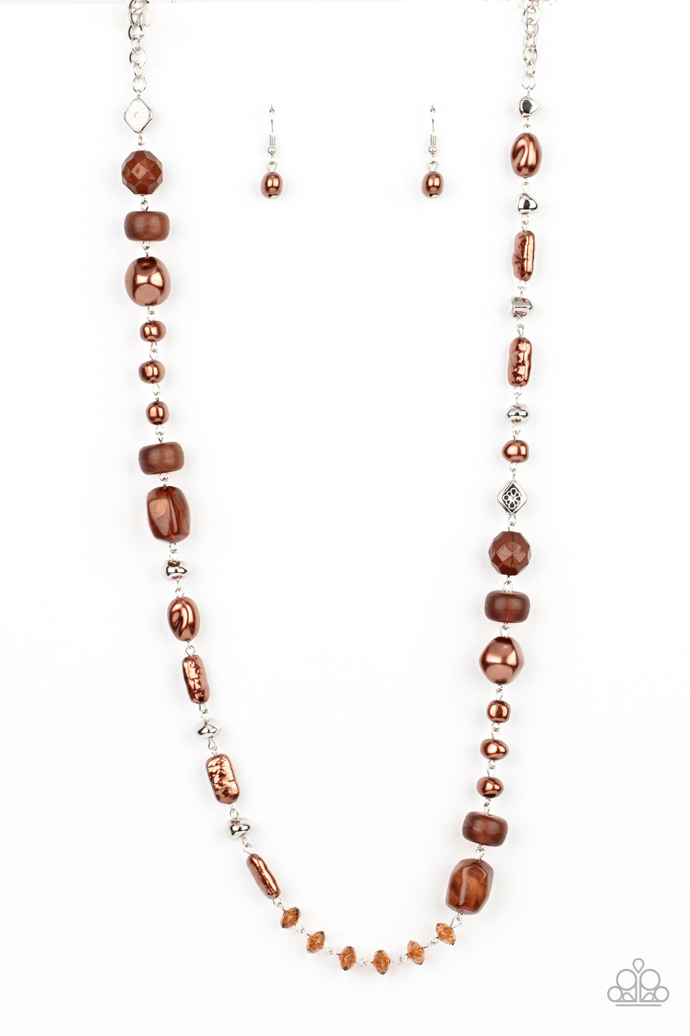Juicy Gossip - brown - Paparazzi necklace
