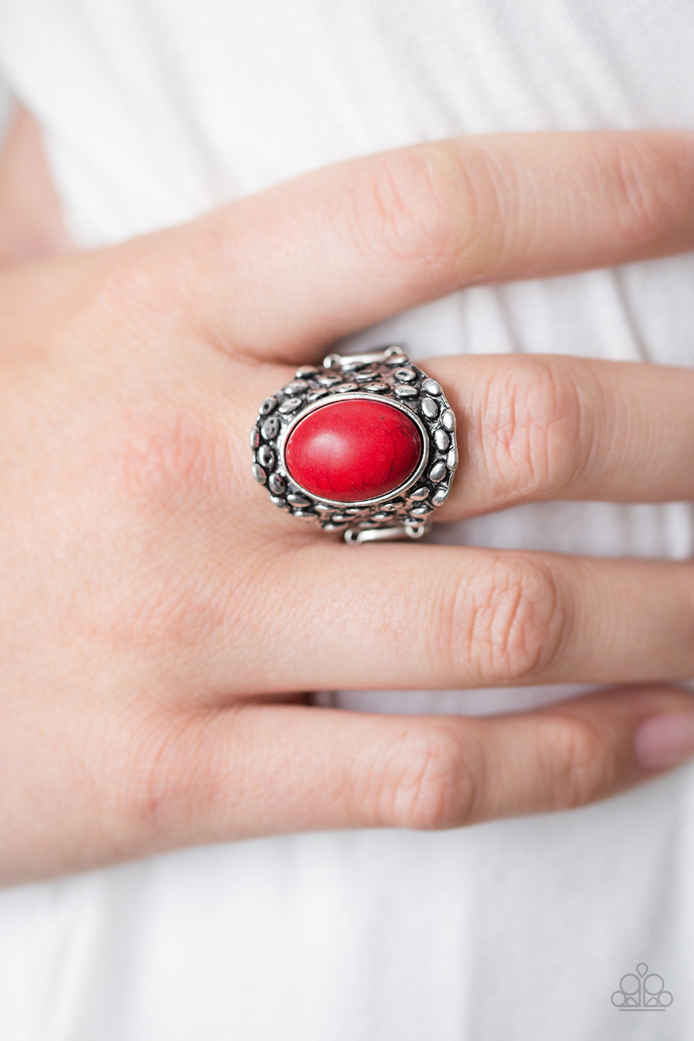 Jungle Glam - red - Paparazzi ring