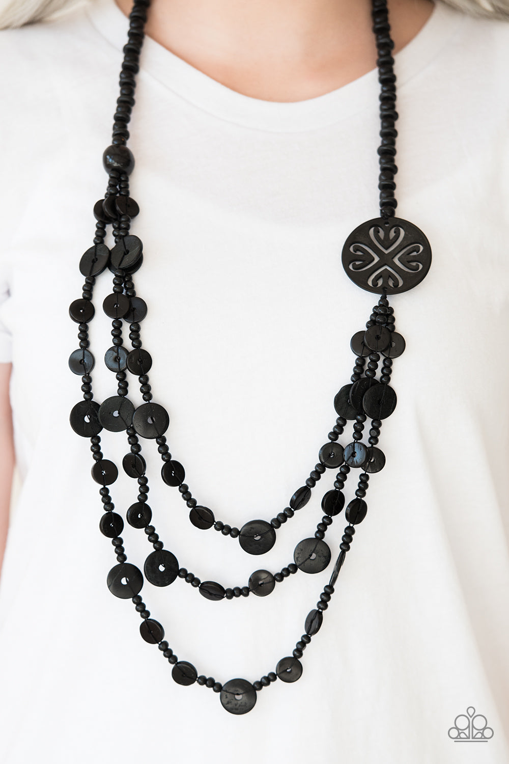 Jungle Jive - black - Paparazzi necklace