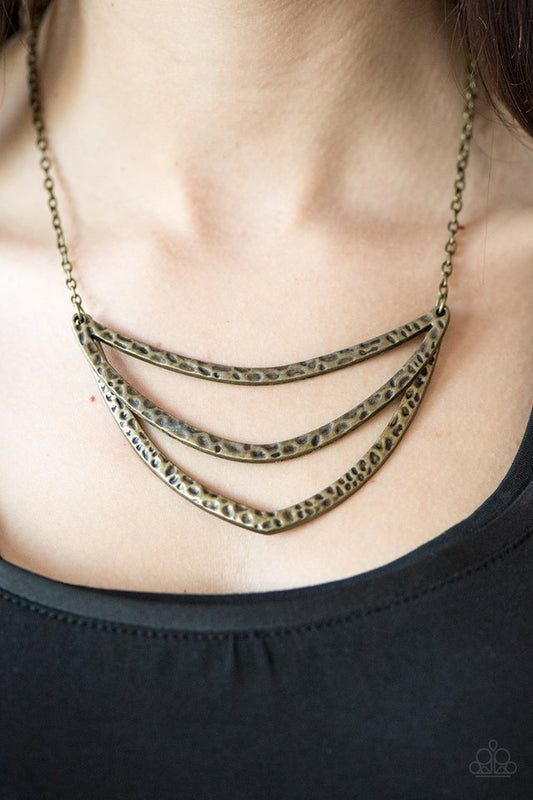 Jungle Rumble - Brass - Paparazzi necklace