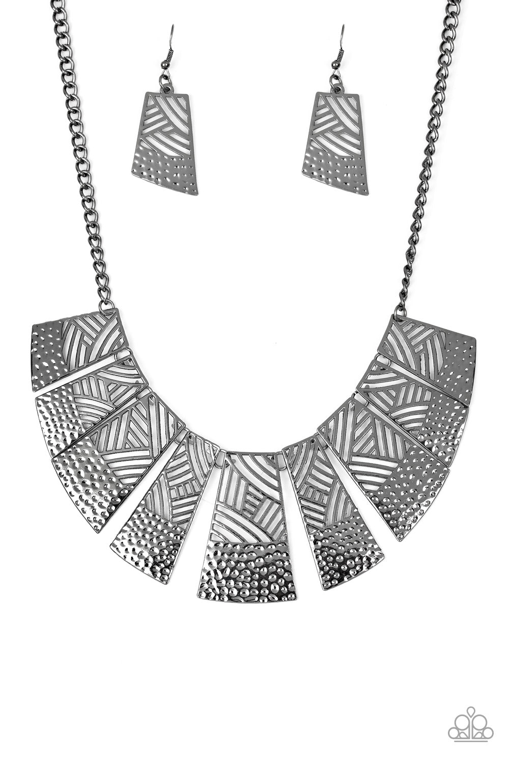 Jungle Cat Jam - black - Paparazzi necklace