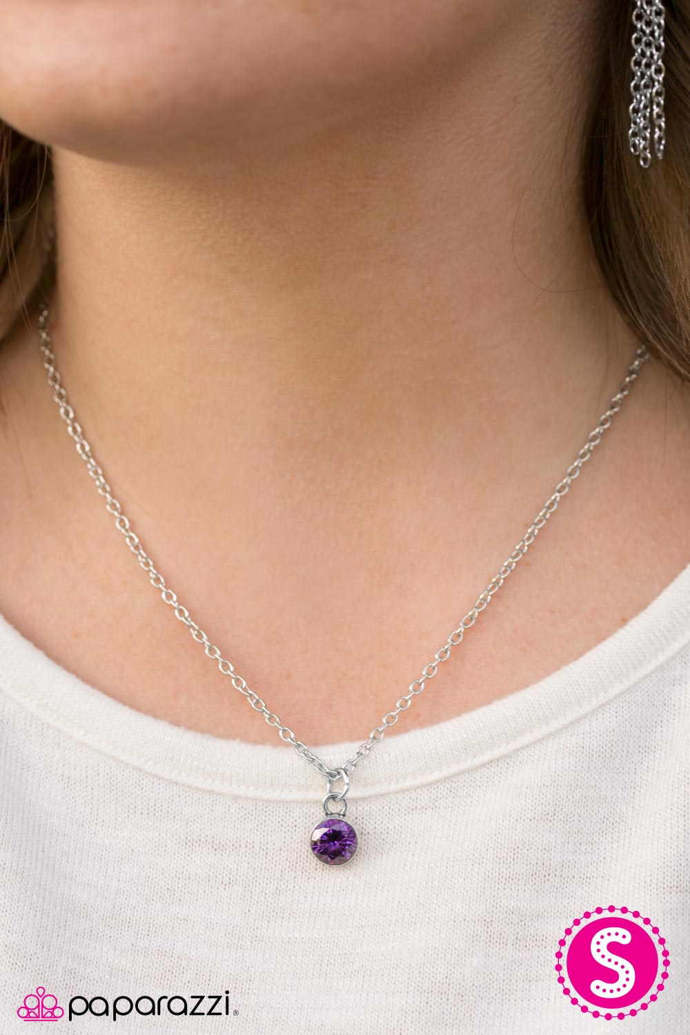 Just A Spark - Purple - Paparazzi necklace