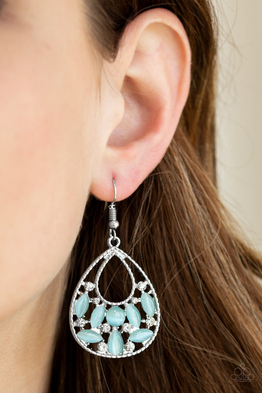 Just Dewing My Thing - blue - Paparazzi earrings